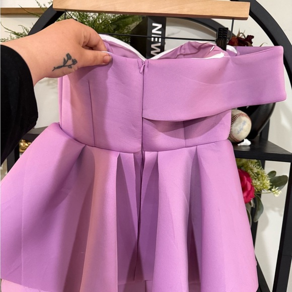 karolina One-Shoulder Lavender Dress size medium - Picture 7 of 10